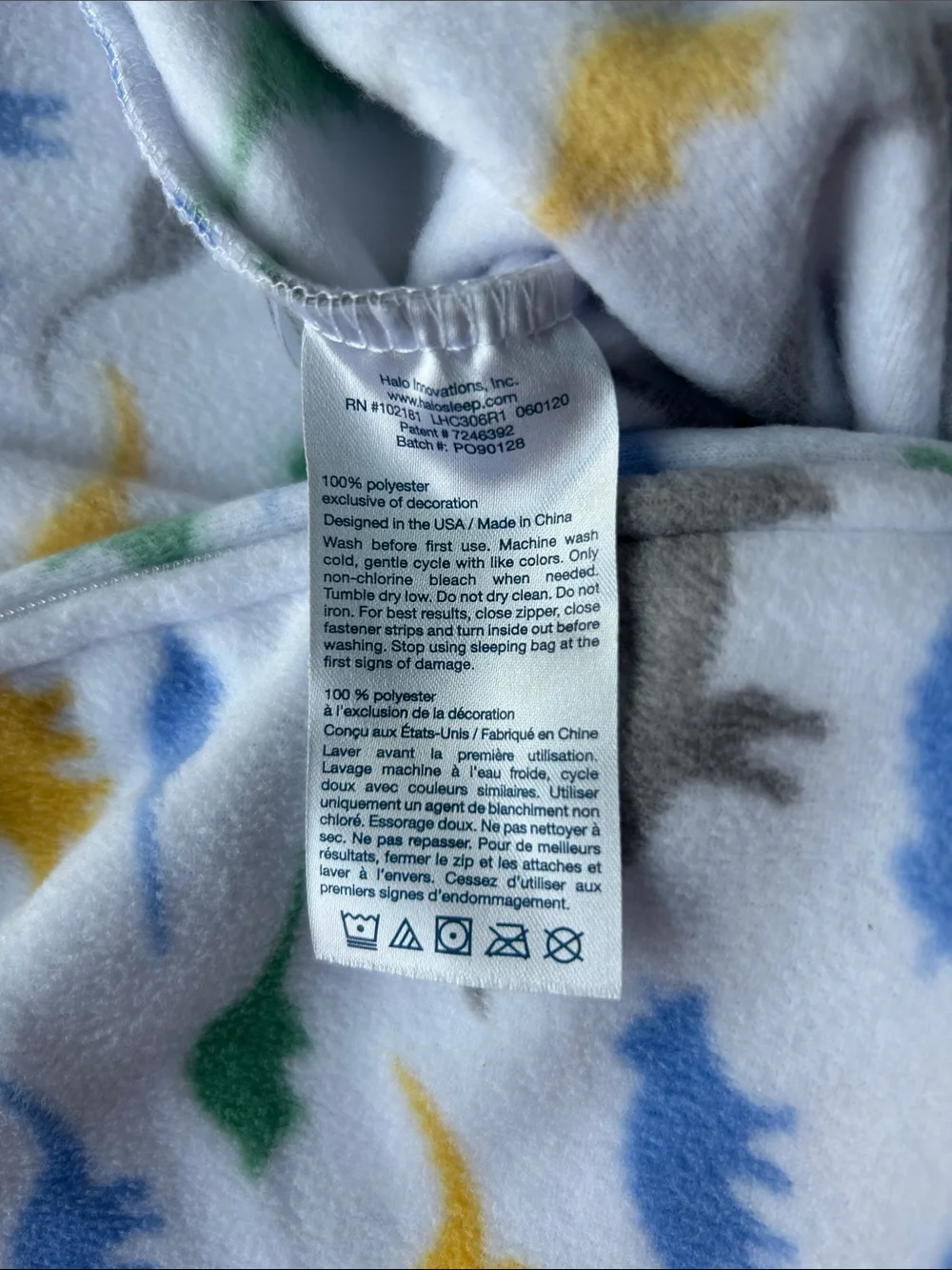 Halo Sleepsack sleeveless swaddle size small
